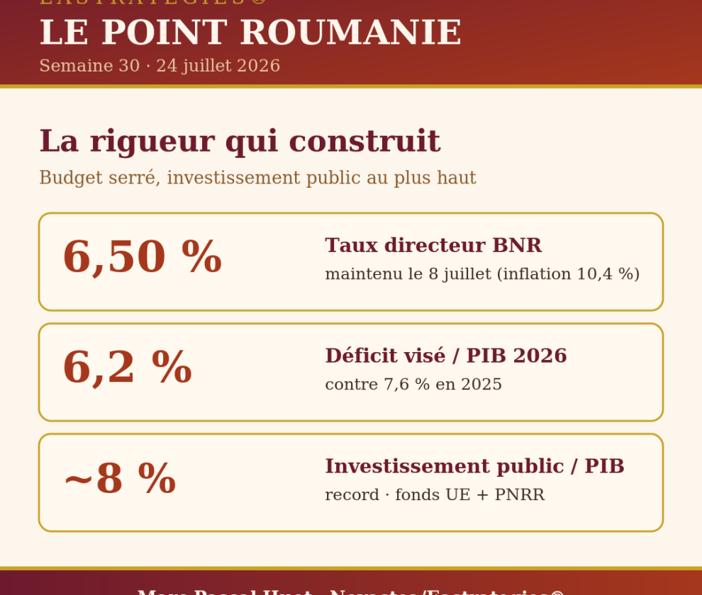 Roumanie investissement public 2026